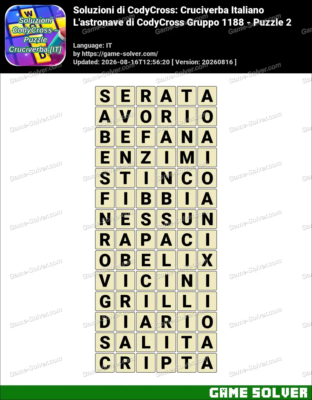 Soluzioni di CodyCross: Cruciverba Italiano L’astronave di CodyCross Gruppo 1188 – Puzzle 2
